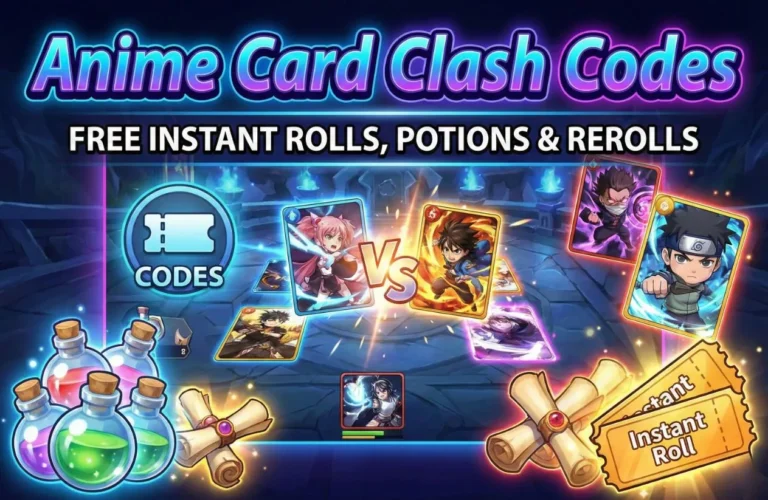 anime card clash codes
