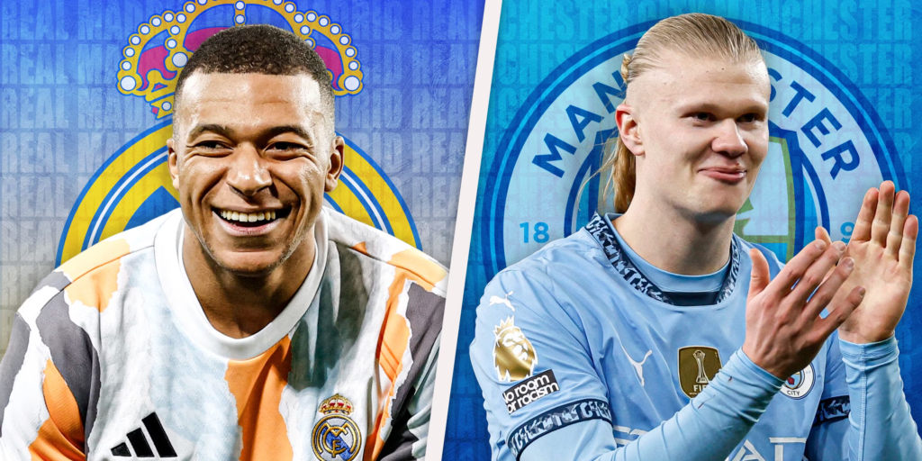 real madrid vs man city lineups