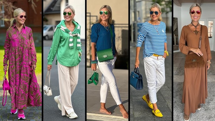 classy casual outfits for ladies over 50