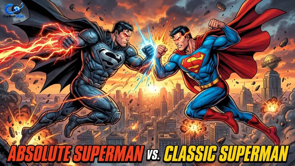 Absolute Superman vs Classic Superman Comparison