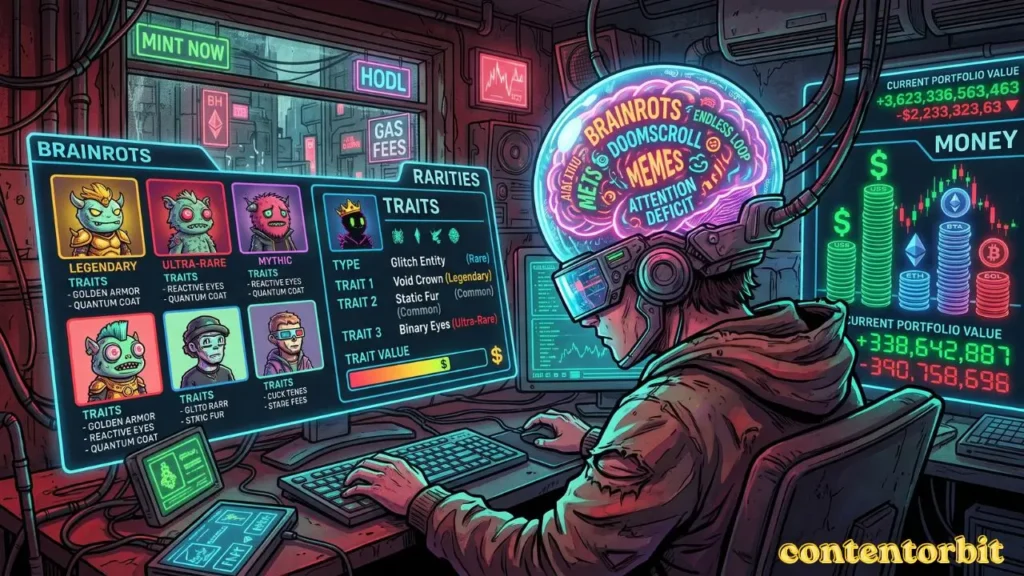 Brainrots rarities, traits and money
