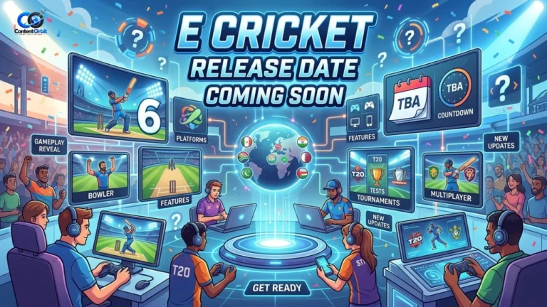 E Cricket release date 2026 announcement showing the upcoming cricket game