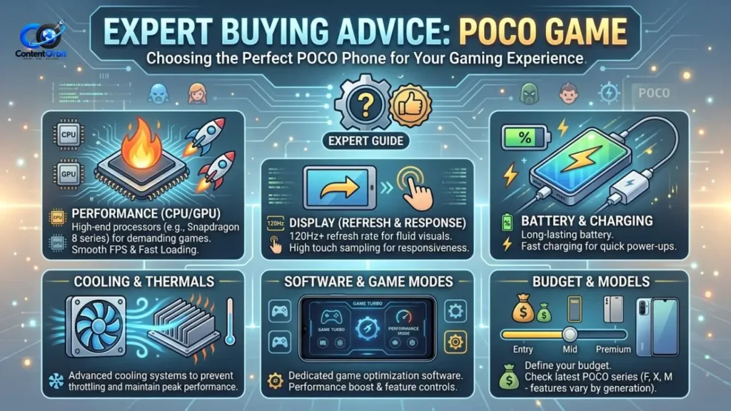 Expert Buying Advice for Choosing the Best POCO Gaming Phone © ContentOrbit.co.uk
