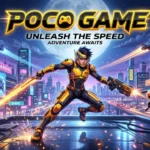 POCO gaming phone running a mobile game with Game Turbo enabled