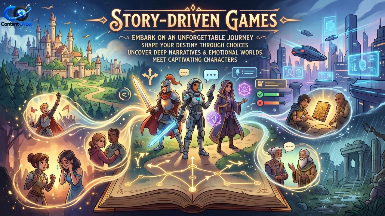 story driven games featuring memorable characters and immersive worlds