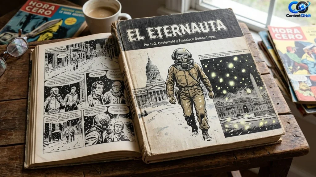 The Eternaut and the original graphic novel – exploring the game’s connection to the classic sci-fi story and its iconic characters.