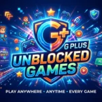 Unblocked games G Plus browser games displayed on a computer screen