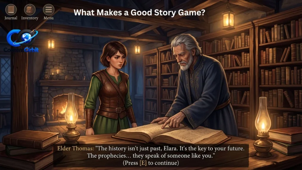What makes a good story game – key features of engaging story-driven games.