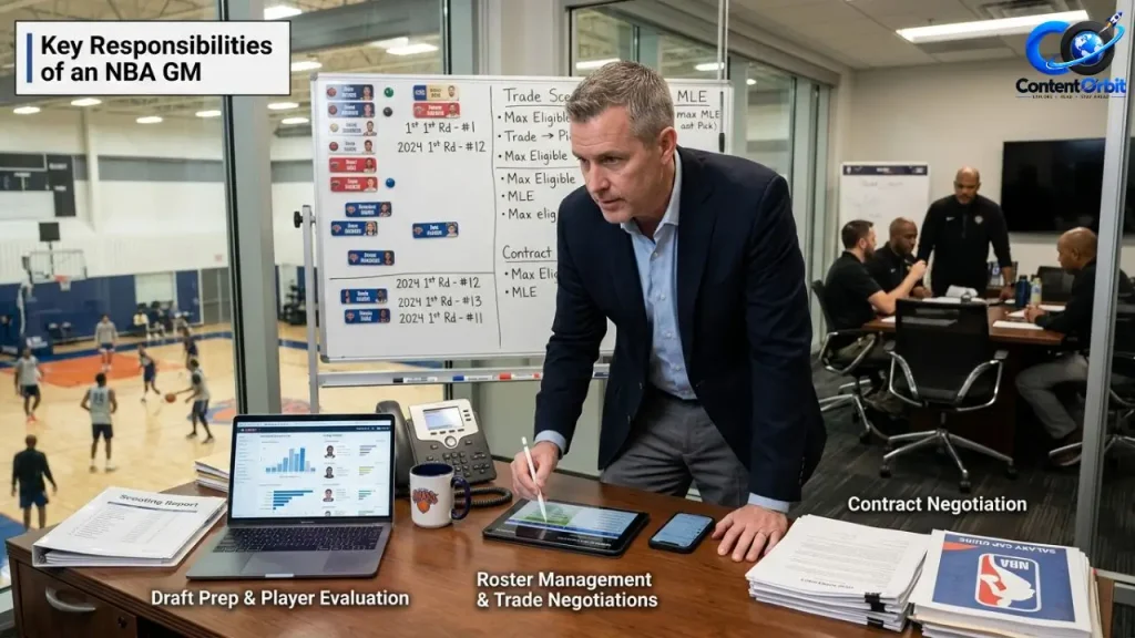 most important responsibilities of an NBA GM