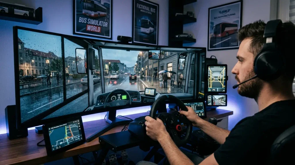 Realistic Bus Simulator Games I AI Generated