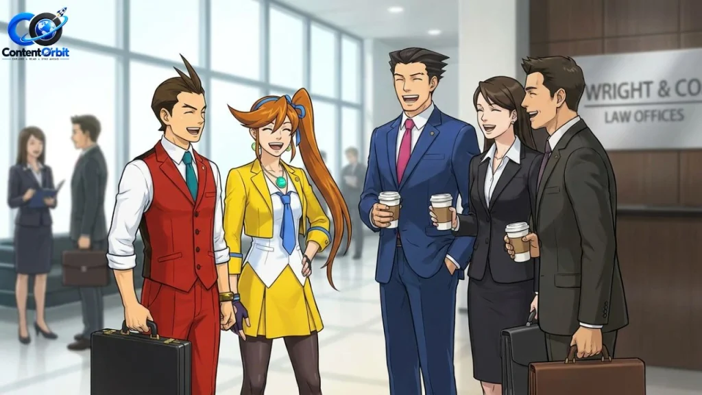 Apollo Justice, Athena Cykes, and other Ace Attorney lawyers I  "AI-generated content”