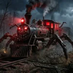 Choo-Choo Charles horror survival game with a terrifying train