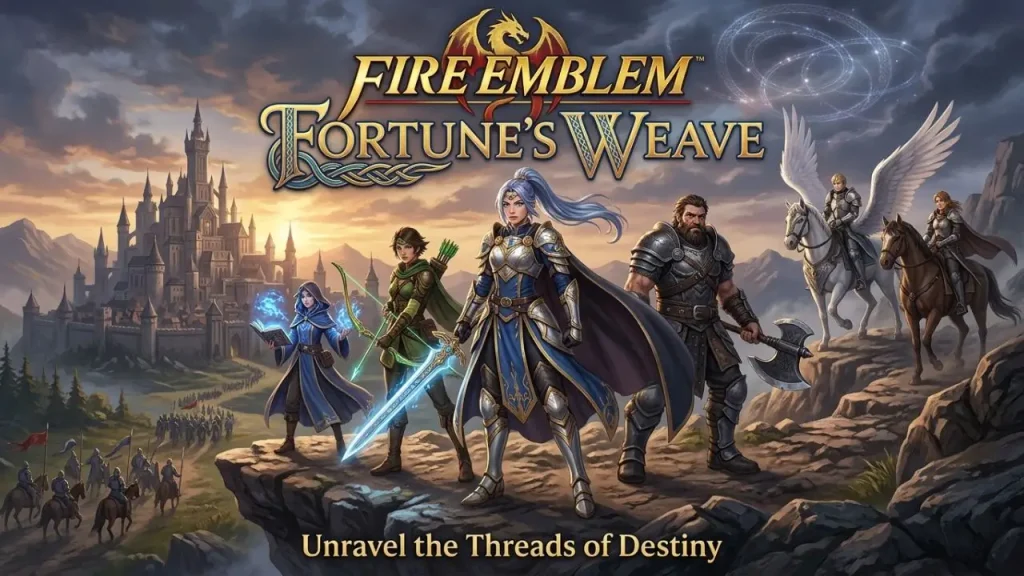 Four heroes with four personal destinies in Fire Emblem: Fortune's Weave