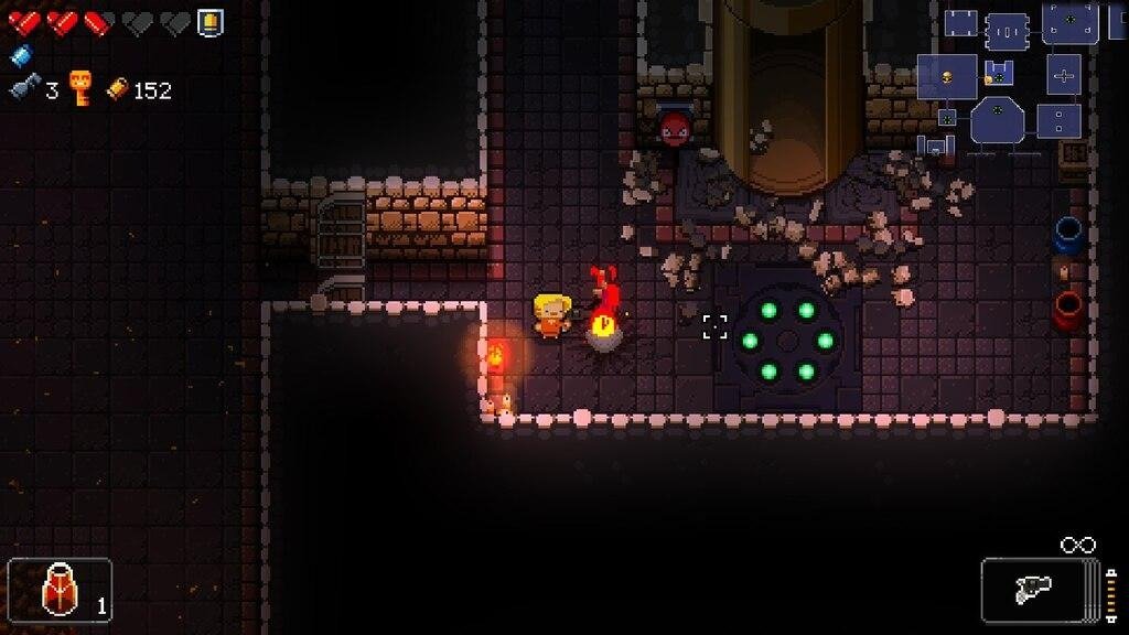 Enter the Gungeon roguelike dungeon shooter game with a character battling enemies 🎮