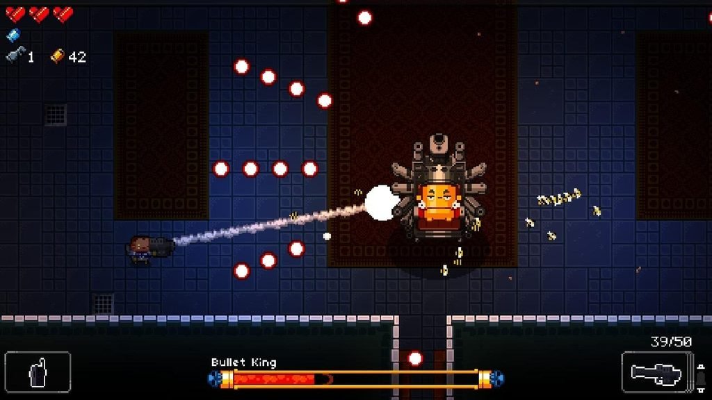 Enter the Gungeon roguelike dungeon shooter game with a character battling enemies 🎮