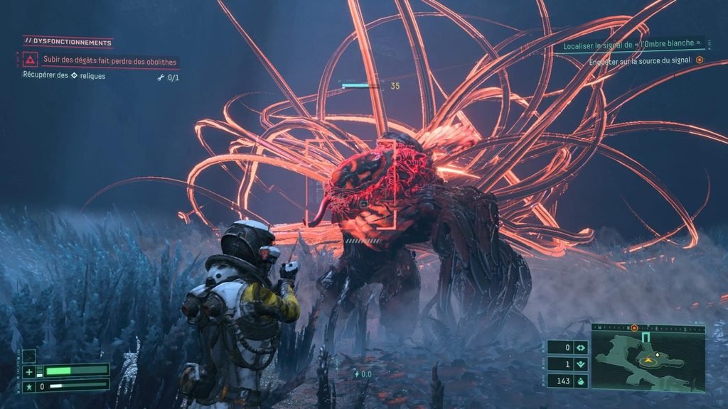 Returnal roguelike sci-fi action game featuring a space explorer battling alien enemies on a mysterious planet 🎮