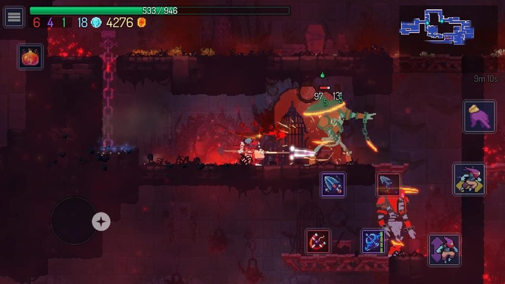 Dead Cells roguelike action game gameplay with a warrior exploring a dangerous castle 🎮