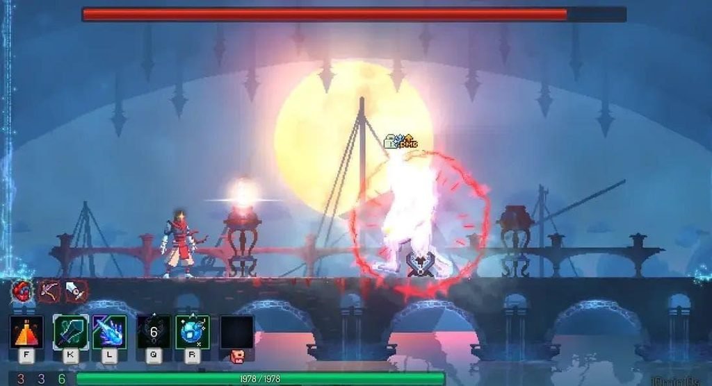 Dead Cells roguelike action game gameplay with a warrior exploring a dangerous castle 🎮