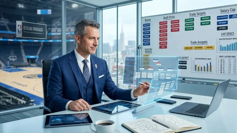 NBA General Manager Planning a Basketball Roster