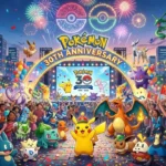 Pokémon 30th Anniversary celebration featuring Pokémon characters