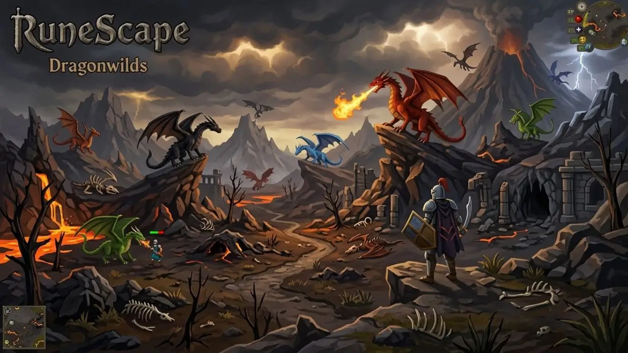 RuneScape Dragonwilds survival adventure game in Ashenfall
