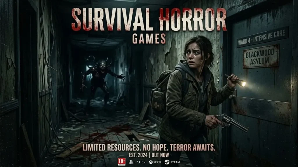 Survival Horror Games mit dunkler Umgebung und gefährlichen Monstern
