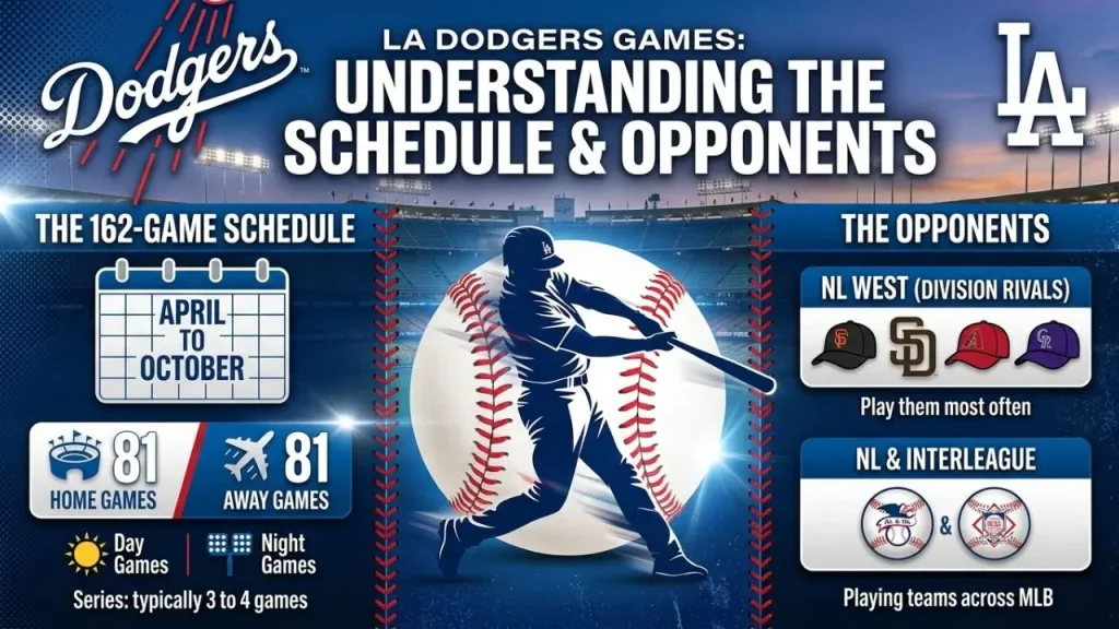 Dodgers games schedule and opponents explained for baseball fans I AI Generated