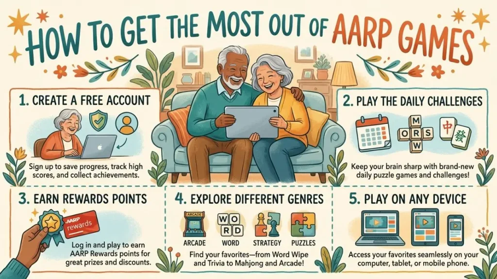 How to get the most out of AARP Games for enjoyable online gaming I AI Generated