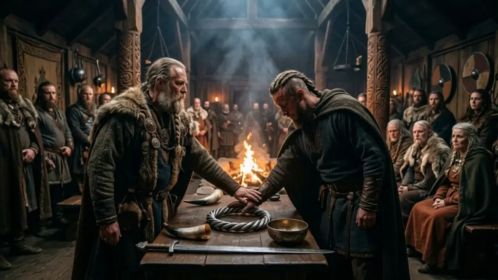 What Role Did Oaths Play Among the Vikings? Viking Traditions, Honor, and Loyalty © ContentOrbit.co.uk I AI Generated